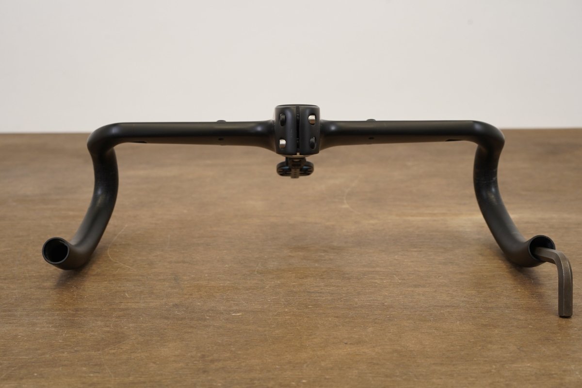 38cm 100mm -6 Degree Black Inc. AB03 Carbon Barstem Handlebar + Mount 1 1/8"