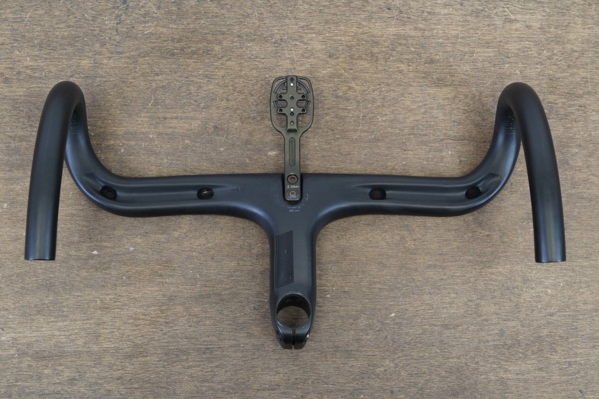 38cm 110mm -6 Degree Black Inc. Carbon Barstem Handlebar + Mount 1 1/8"