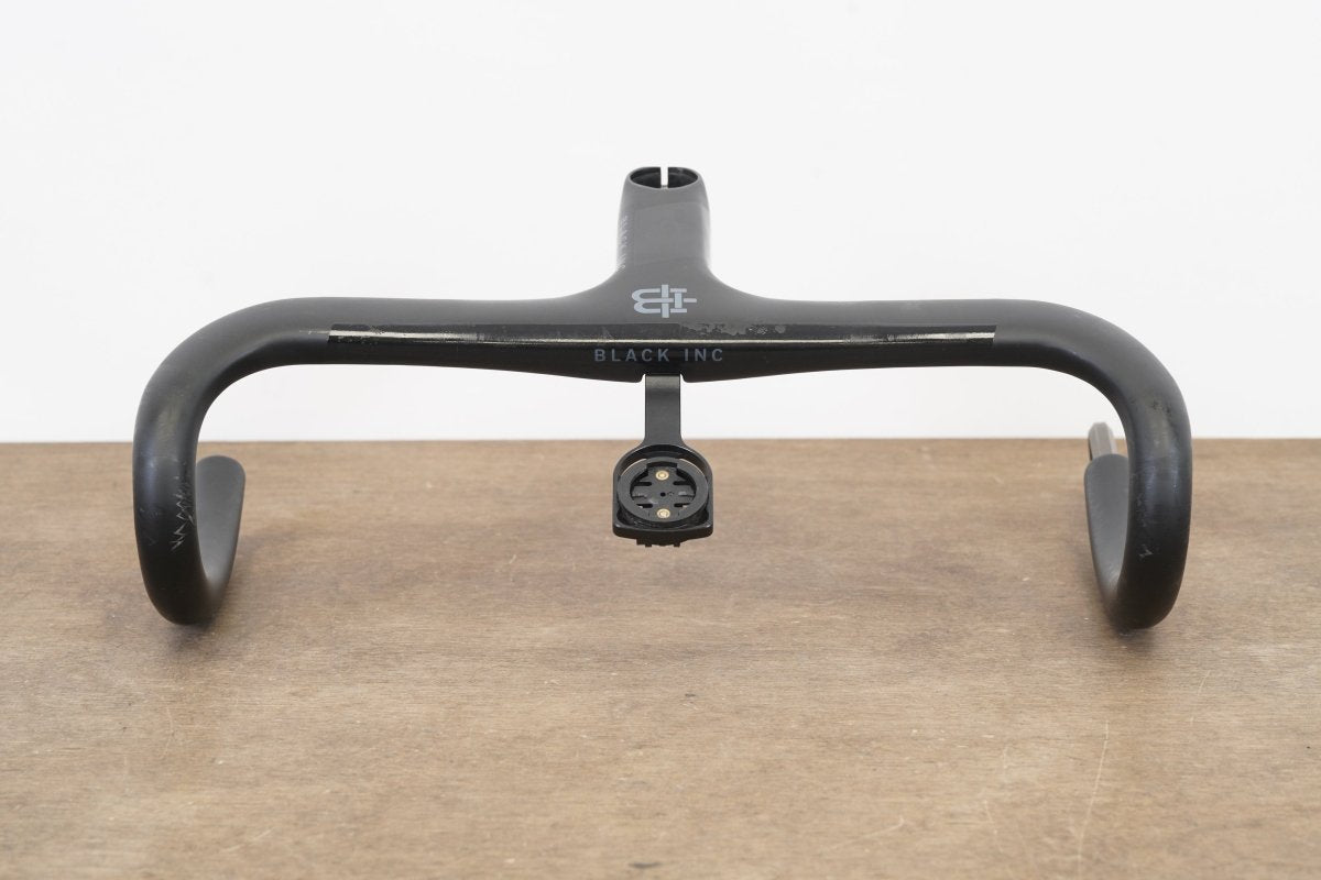 38cm 110mm -6 Degree Black Inc. Carbon Barstem Handlebar + Mount 1 1/8"