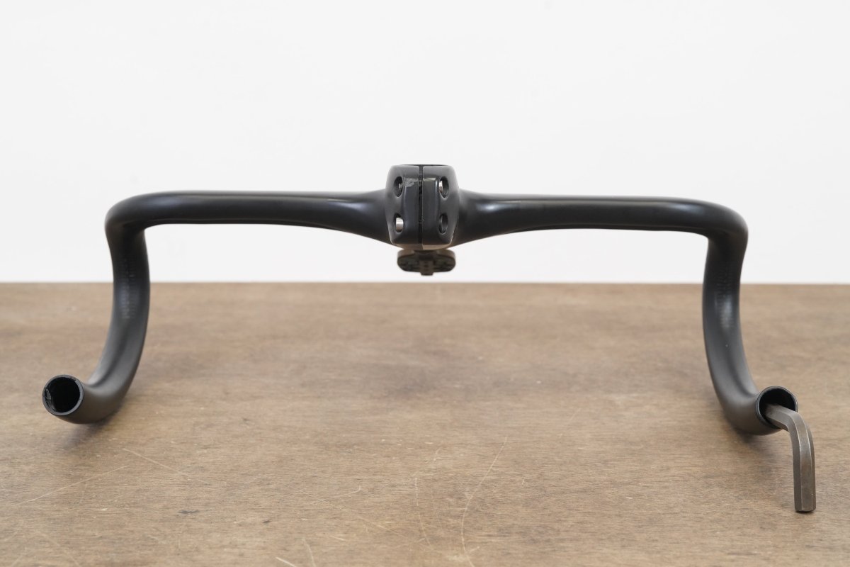 38cm 110mm -6 Degree Black Inc. Carbon Barstem Handlebar + Mount 1 1/8"