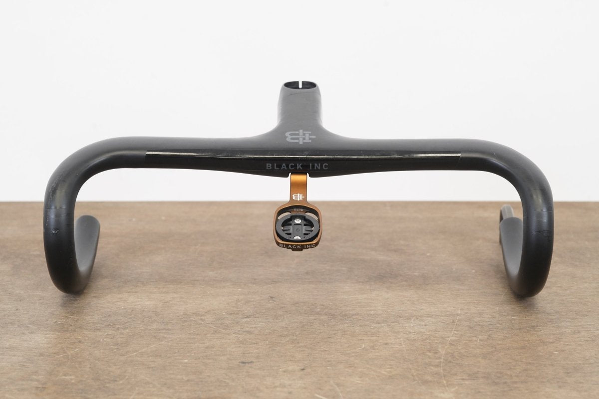 38cm 110mm -6 Degree Black Inc. Carbon Barstem Handlebar + Mount 1 1/8"