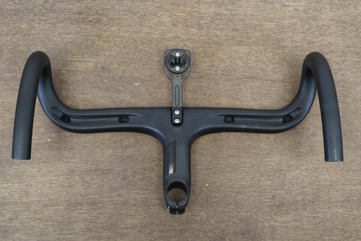 38cm 110mm -6 Degree Black Inc. Carbon Barstem Handlebar + Mount 1 1/8"