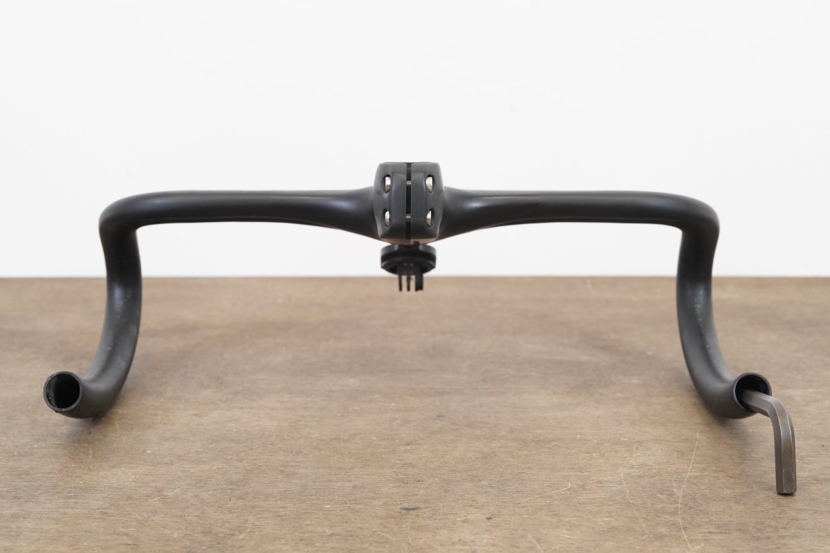 38cm 110mm -6 Degree Black Inc. Carbon Barstem Handlebar + Mount 1 1/8"