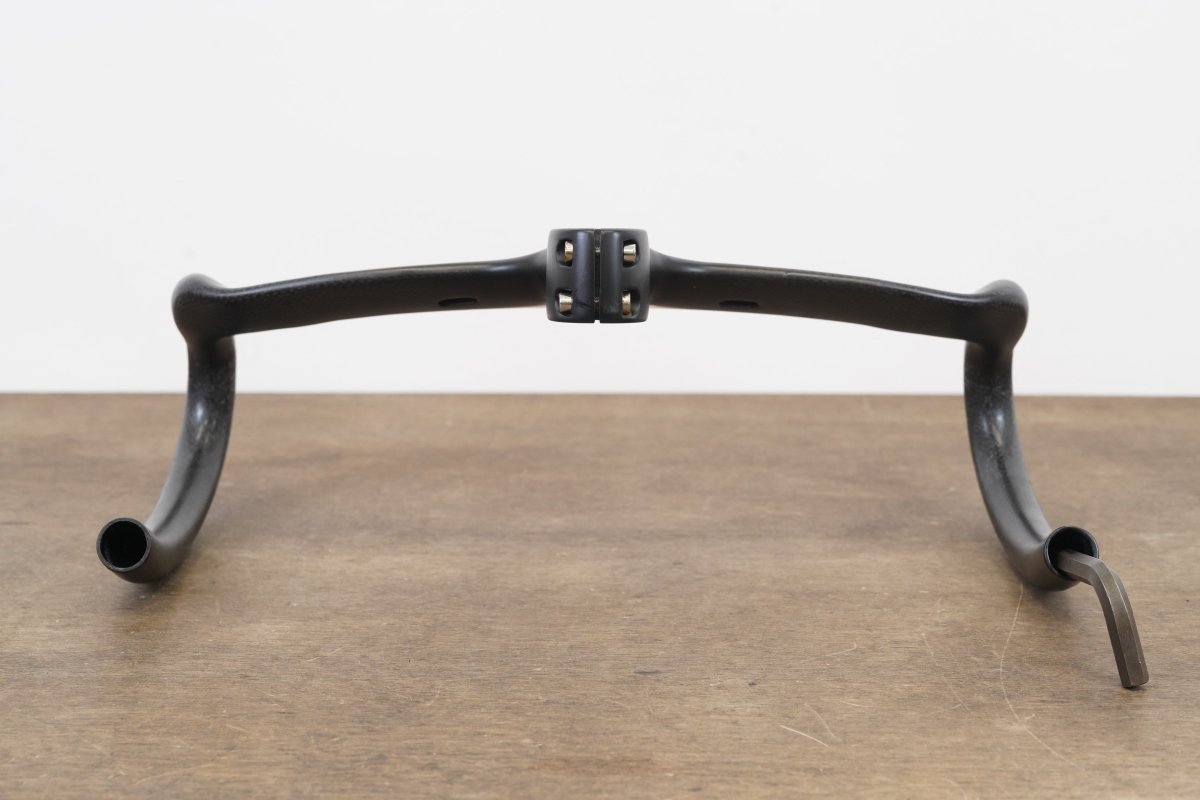 38cm Generic 100mm -6 Degree Integrated Carbon Barstem Handlebar 1 1/8"