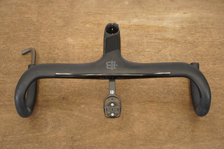 40cm 100mm -6 Degree Black Inc. Carbon Barstem Handlebar + Mount 1 1/8"
