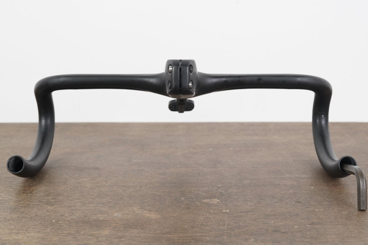 40cm 110mm -6 Degree Black Inc. Carbon Barstem Handlebar + Mount 1 1/8"