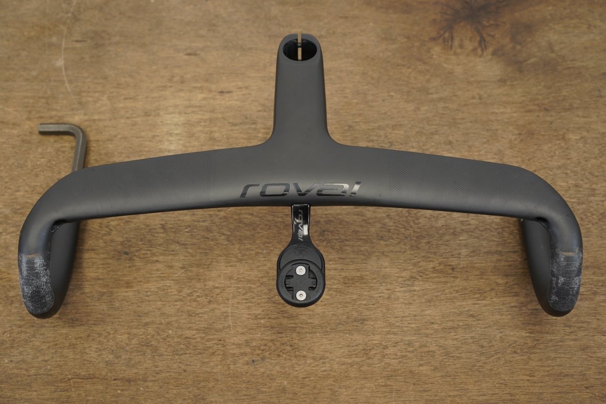 42cm 120mm Roval Rapide Carbon Integrated Barstem Handlebar + Mount 1 1/8"