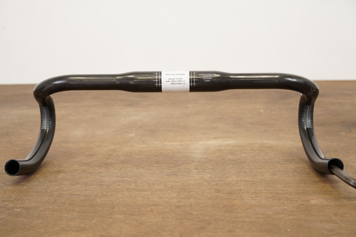 42cm 3T Ergoterra Team Carbon Compact Flared Gravel Handlebar 31.8mm