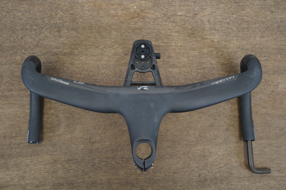 42cm Vision Metron 5D 100mm -6 Degree Integrated Carbon Barstem Handlebar + Mount