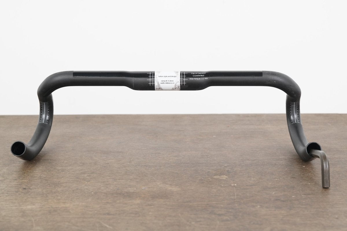 44cm 3T Ergonova Team Stealth Carbon Compact Road Handlebar 31.8mm
