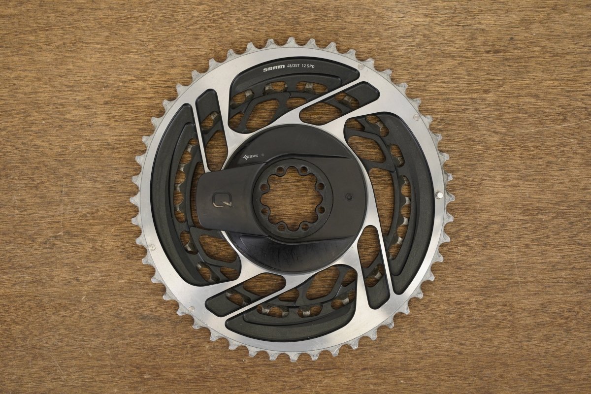 48/35T SRAM Red AXS D1 12 Speed Quarq Power Meter Chainrings + Spider