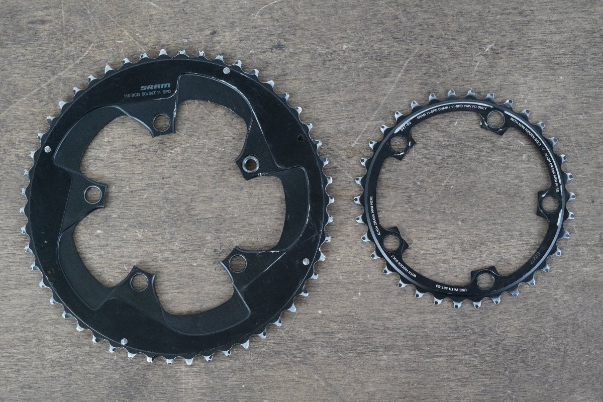 50/34T 5x110 BCD SRAM Red 22 11 Speed Chainrings 157g