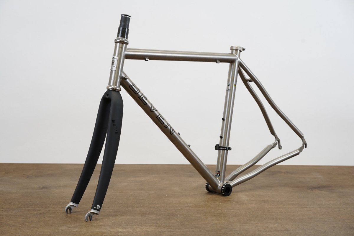 52cm Seven Axiom SG Titanium Rim Brake Road Frameset