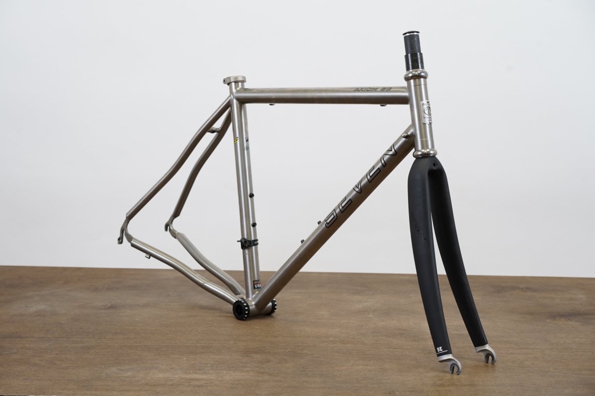 52cm Seven Axiom SG Titanium Rim Brake Road Frameset