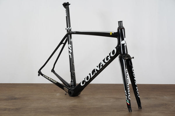 希少COLNAGO V1-r フレームセットフェラーリ共同開発・跳ね馬刻印モデル 52s Colnago V1-R Ferrari Edition Carbon Rim Brake Road Frameset