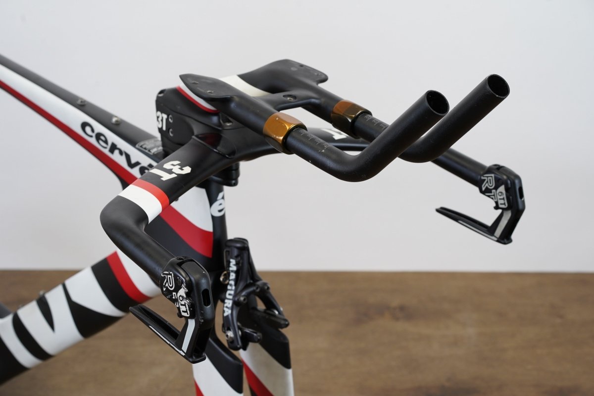 54cm Cervelo P5 TT Triathlon Carbon Rim Brake Frameset + Magura + Handlebar