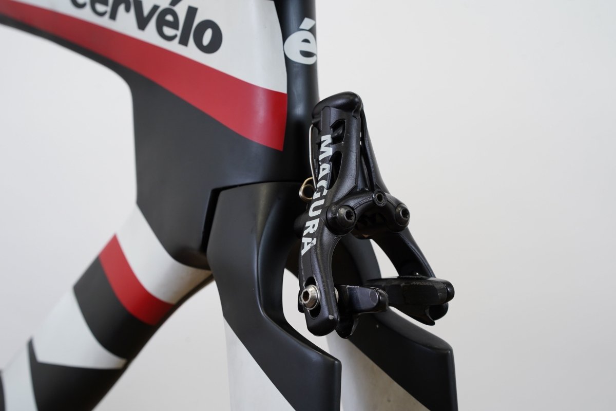 54cm Cervelo P5 TT Triathlon Carbon Rim Brake Frameset + Magura + Handlebar