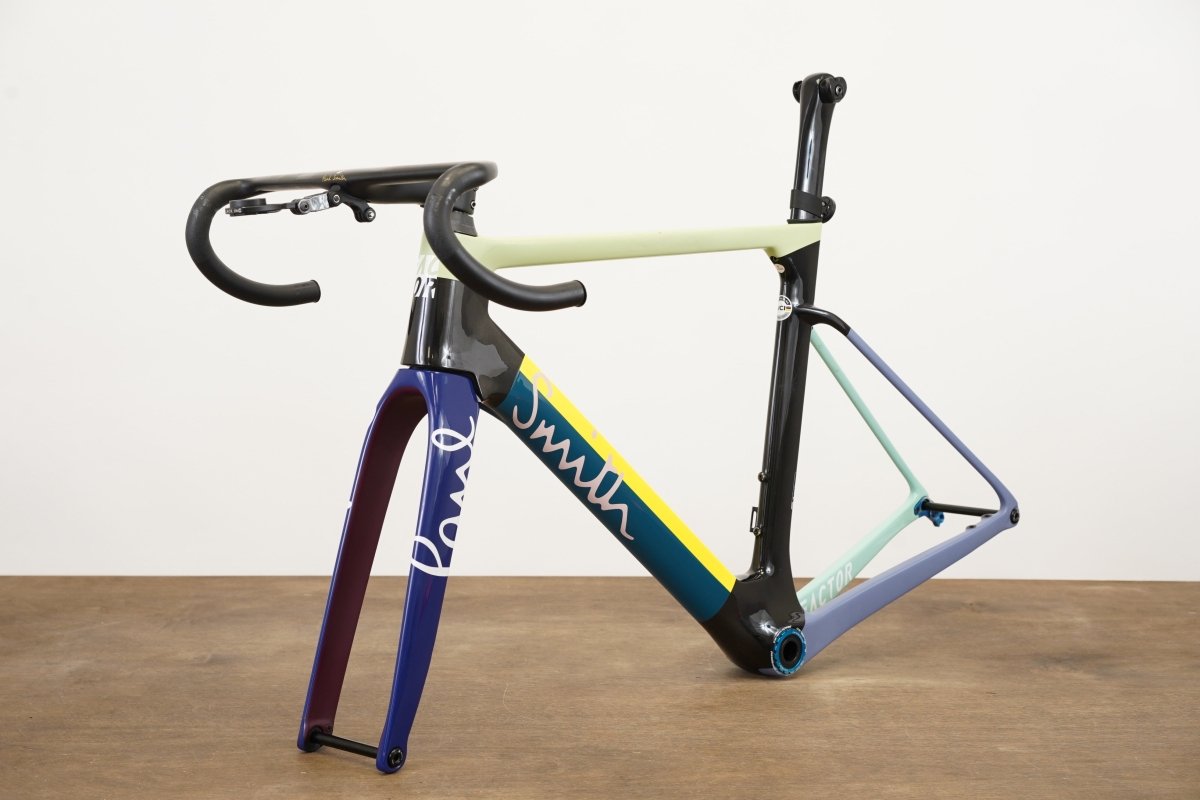 54cm Factor Ostro VAM V1 Paul Smith Edition Carbon Disc Road Frameset + Cockpit