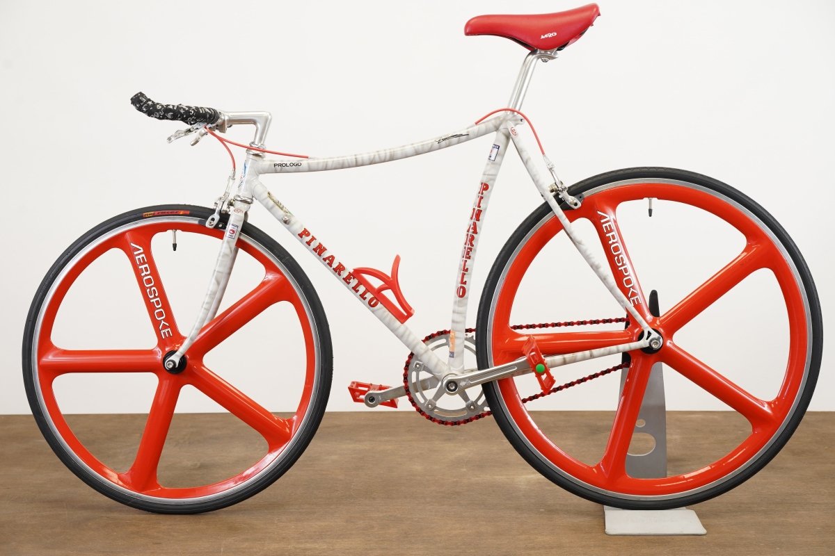 54cm Pinarello Prologo Pista Steel Single Speed Vintage TT Track Bike