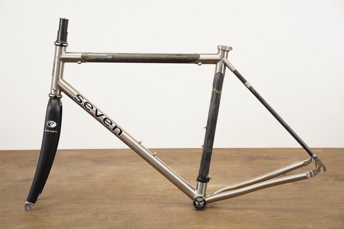 55cm Seven Elium SG Carbon Titanium Rim Brake Road Frameset