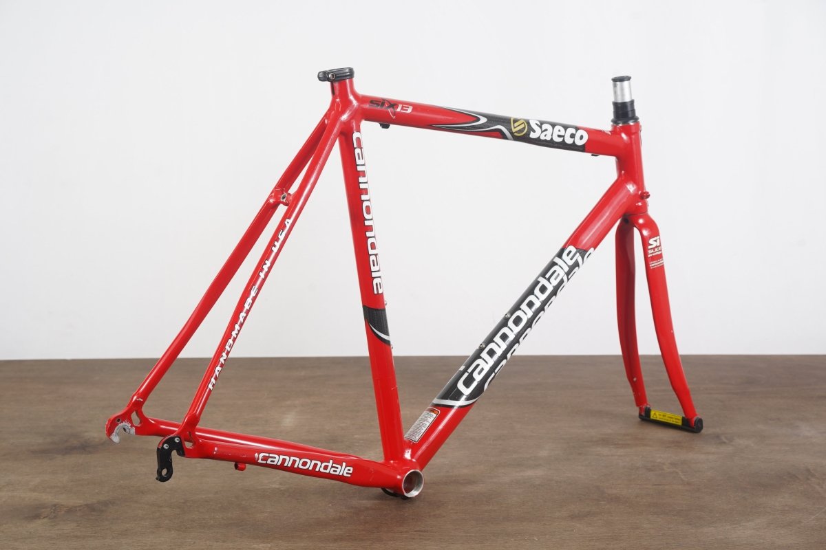 56cm Cannondale Six13 Saeco Edition Alloy Rim Brake Road Frameset
