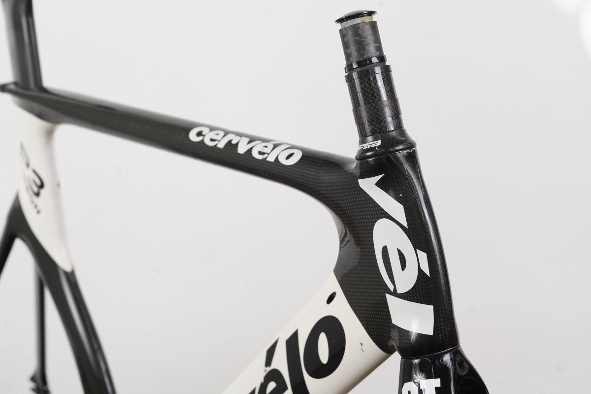 56cm Cervelo P3 Carbon Aero Rim Brake TT Triathlon Frameset
