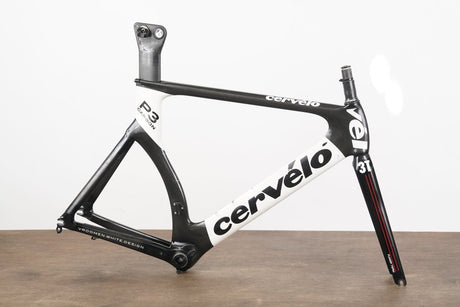 56cm Cervelo P3 Carbon Aero Rim Brake TT Triathlon Frameset