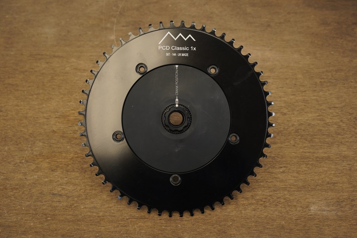 56T BB30 PCD Classic 1x Chainring + Spider + Spindle For Rotor Direct Mount