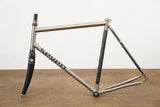 58cm Seven Odonata Titanium Carbon Rim Brake Road Frameset