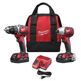 NEW Milwaukee M18 CP15 2691-22 Compact 2-Tool Combo Kit