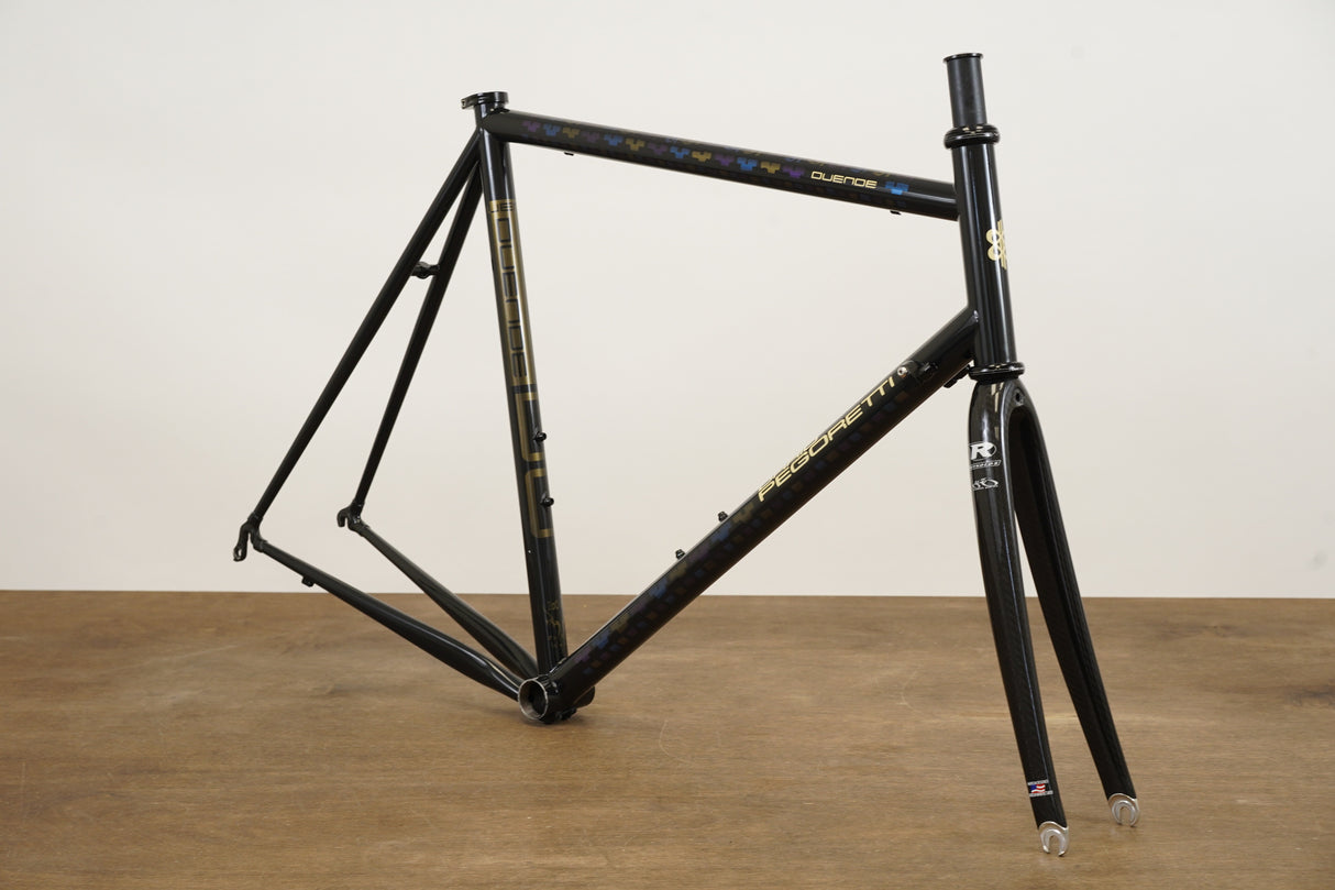 2008 57cm Dario Pegoretti Duende Ethnico Columbus Steel Rim Brake Frameset