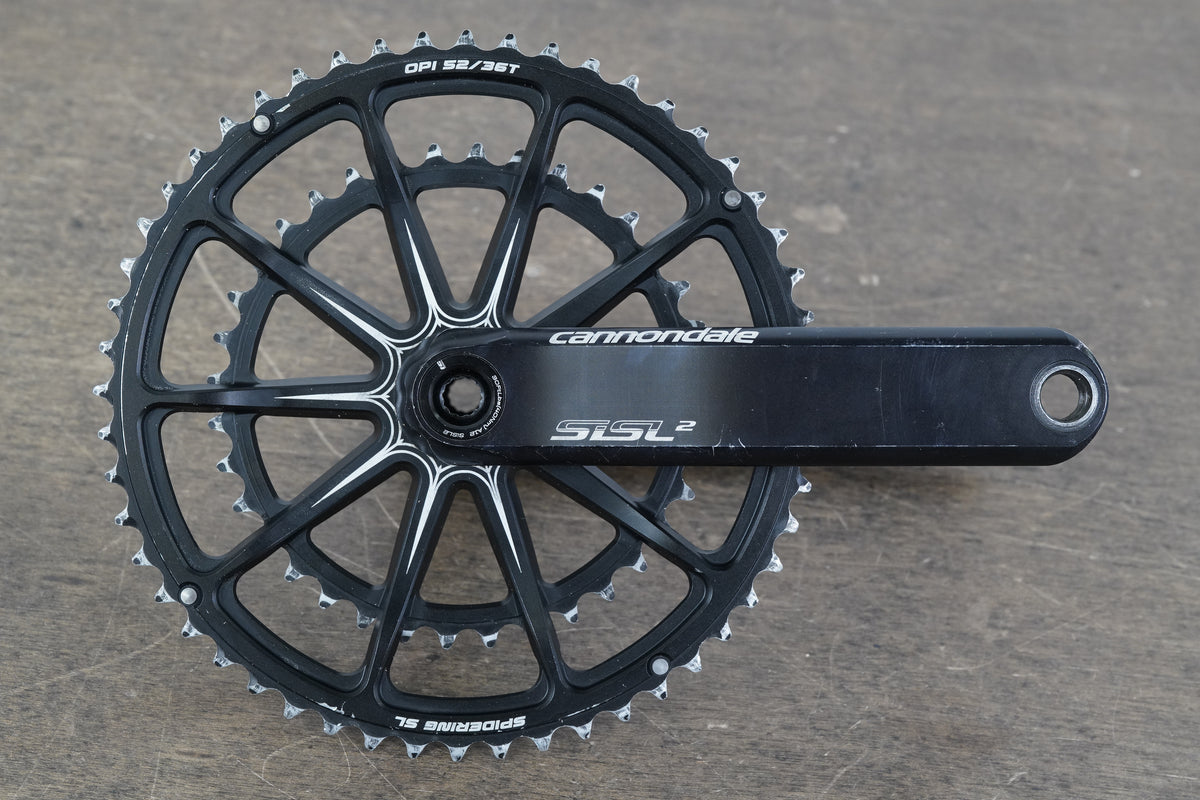 172.5mm 52/36T BB30 Cannondale SiSL2 Spidering Hollowgram Road Crankset SiSL 2