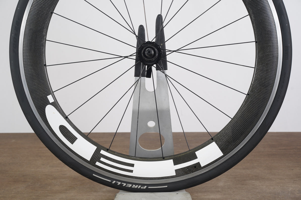 REAR Giant 60mm Tubeless Clincher Carbon Rim Brake Wheel 11 Speed