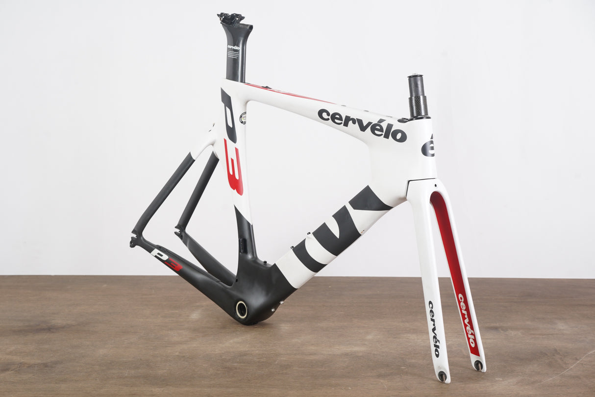 54cm Cervelo P3 Carbon Aero Rim Brake TT Triathlon Frameset
