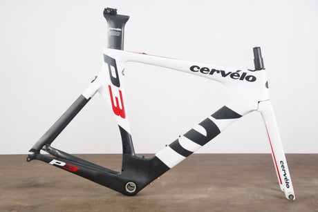 54cm Cervelo P3 Carbon Aero Rim Brake TT Triathlon Frameset