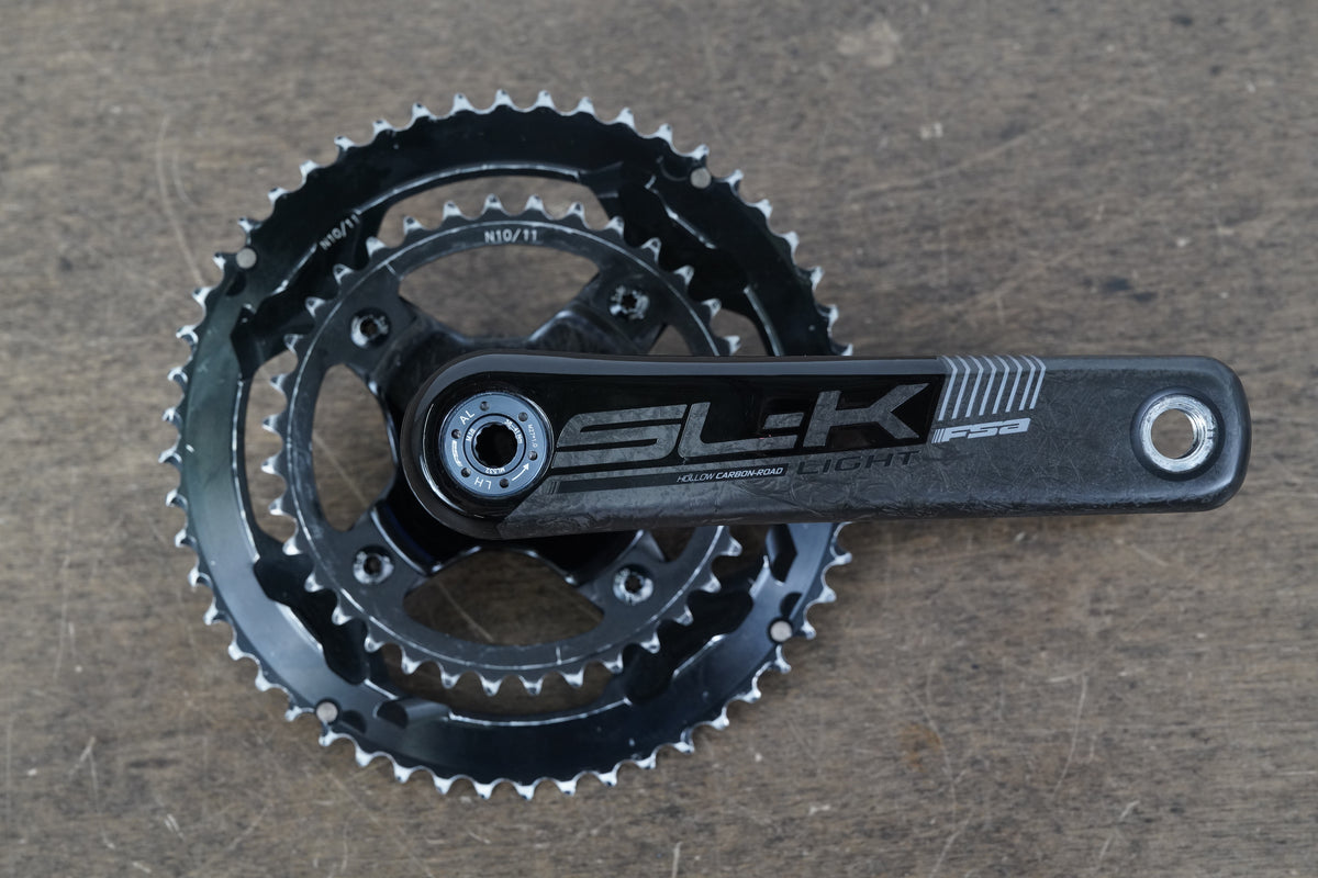 175mm 52/36T BB386 FSA SL-K Light Carbon 4iiii Power Meter Road Crankset SLK 672g