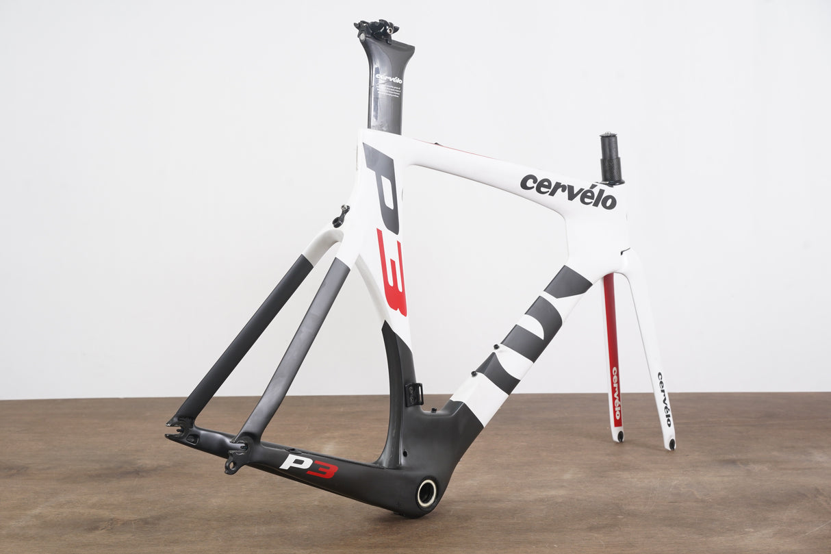 54cm Cervelo P3 Carbon Aero Rim Brake TT Triathlon Frameset