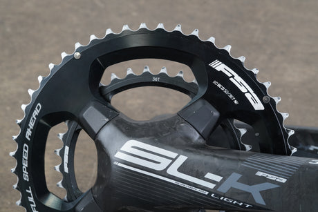 172.5mm 52/36T BB386 FSA SL-K Light Carbon Road Crankset SLK 599g