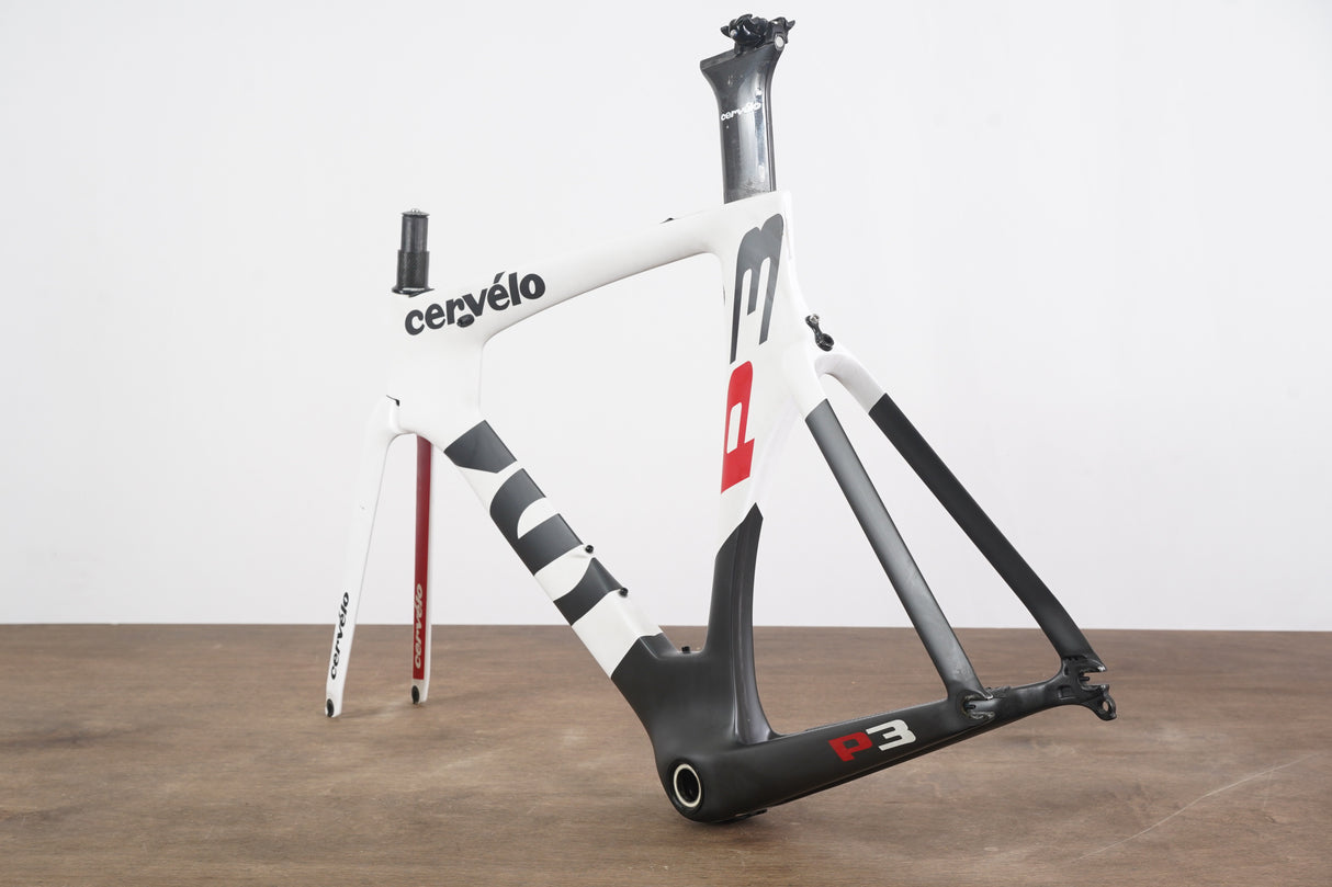 54cm Cervelo P3 Carbon Aero Rim Brake TT Triathlon Frameset