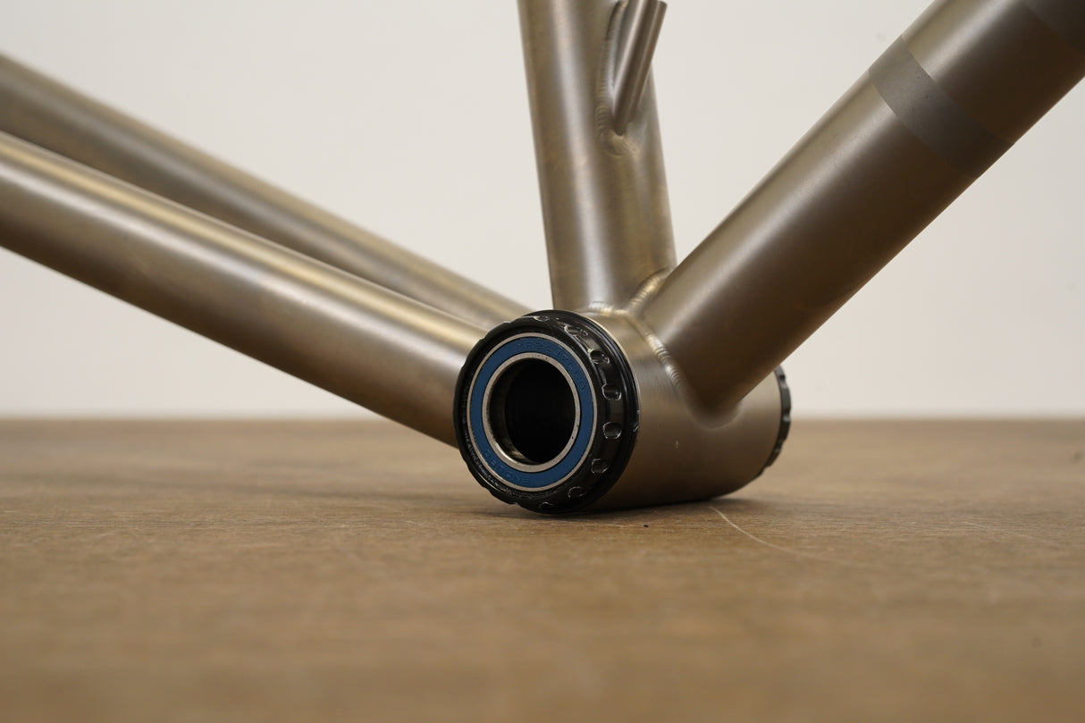 52cm Dean El Diente Di2 Titanium Carbon Rim Brake Frameset