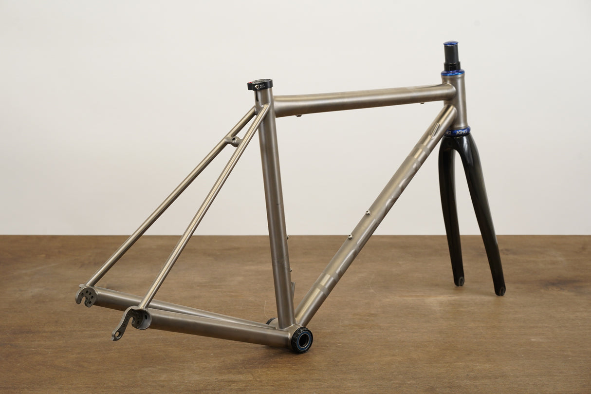 52cm Dean El Diente Di2 Titanium Carbon Rim Brake Frameset