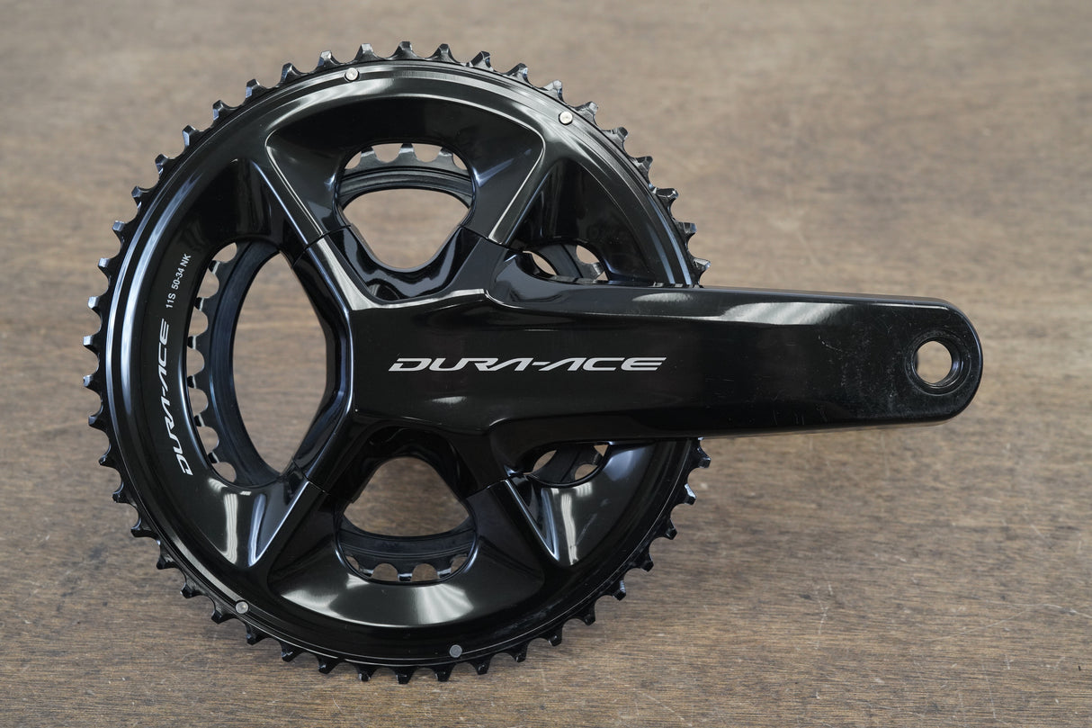 165mm 50/34T Shimano Dura-Ace FC-09 11 Speed Crankset R9100 681g