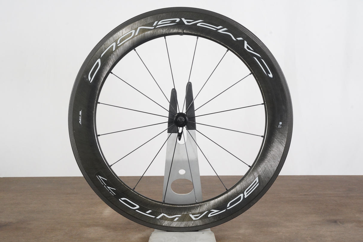 FRONT Campagnolo Bora WTO 77 Carbon Tubeless Clincher Rim Brake Wheel