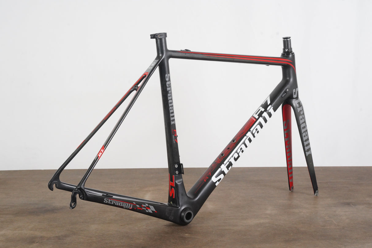 56cm Stradalli R7 Red Seven Carbon Rim Brake Frameset