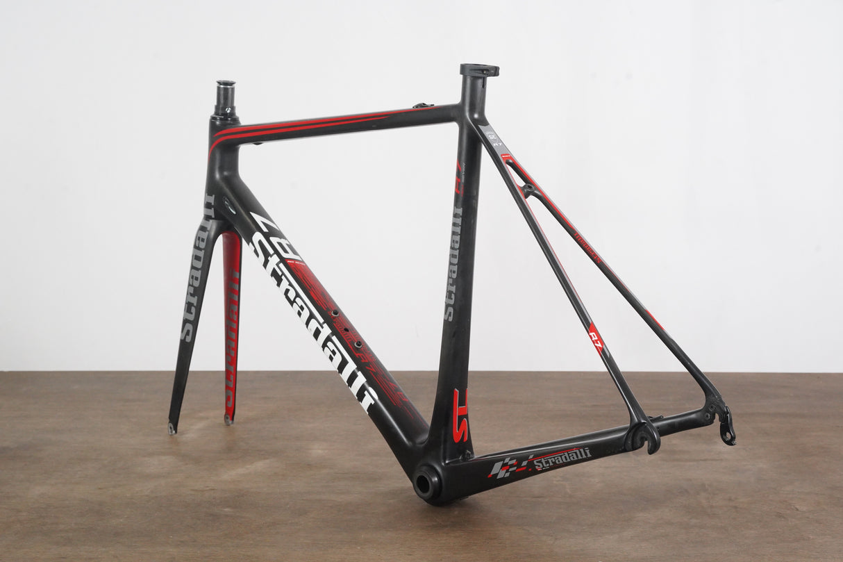 56cm Stradalli R7 Red Seven Carbon Rim Brake Frameset