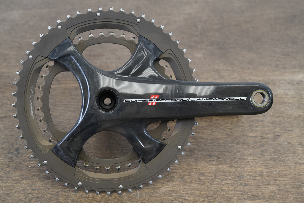 172.5mm 53/39T Campagnolo Super Record 11 Speed Carbon Crankset 625g