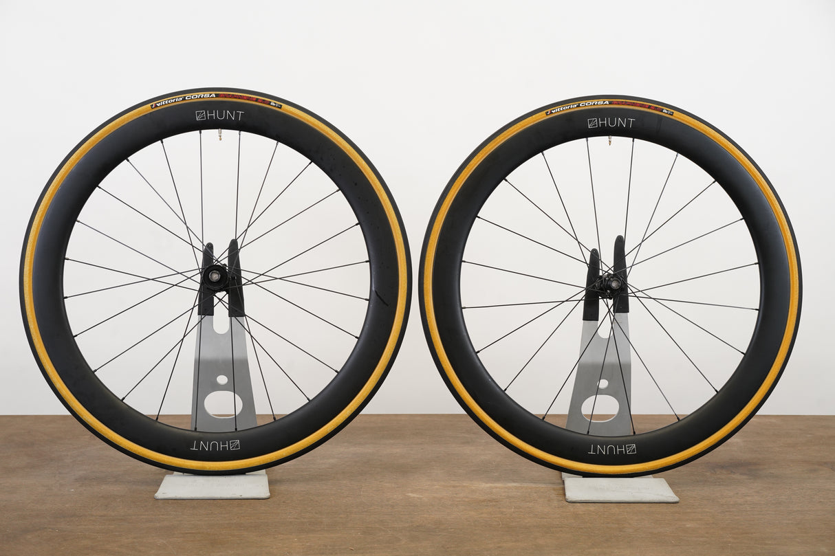Hunt 50 Carbon Tubeless Clincher Disc Brake Wheelset SRAM XDR 12 Speed