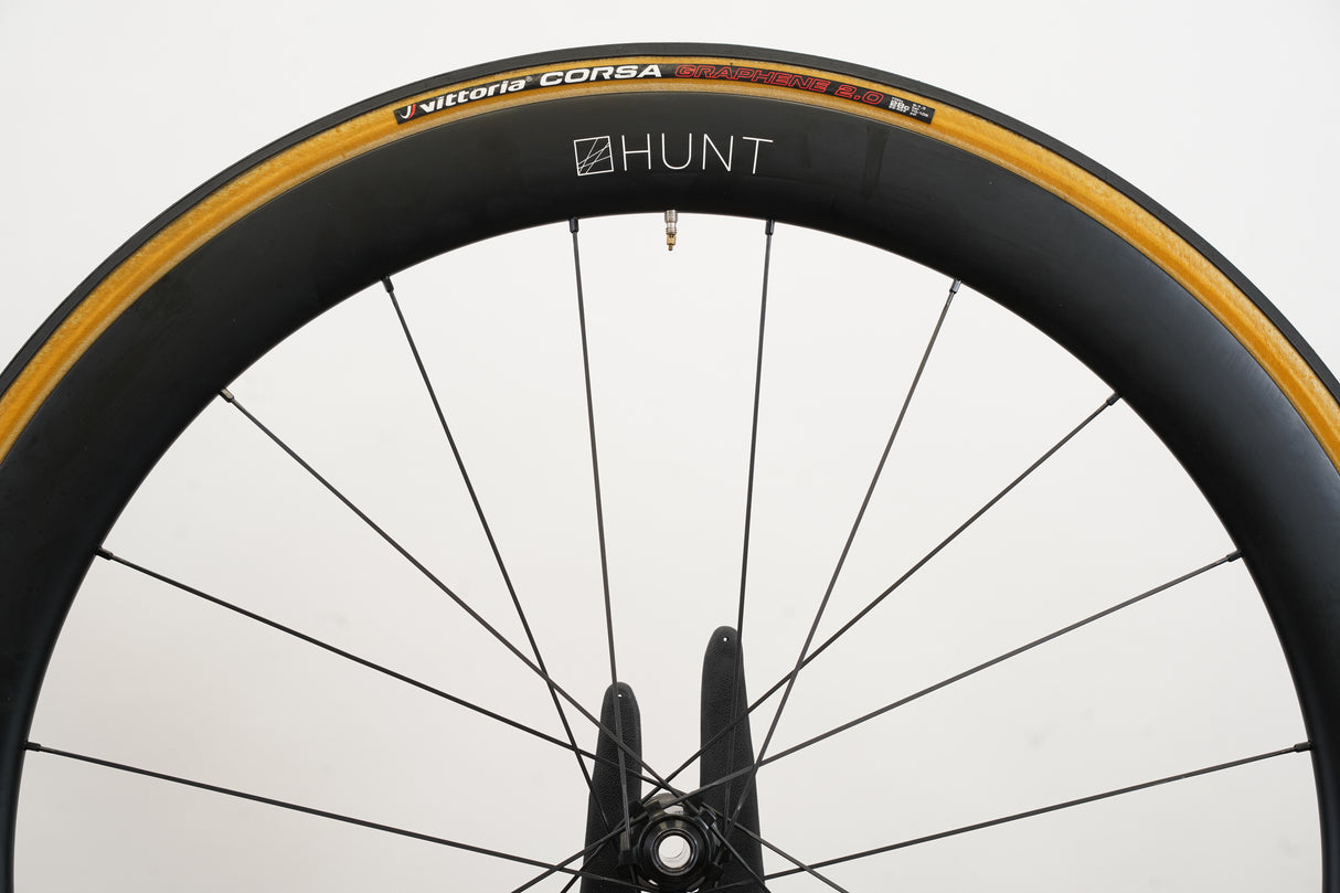 Hunt 50 Carbon Tubeless Clincher Disc Brake Wheelset SRAM XDR 12 Speed
