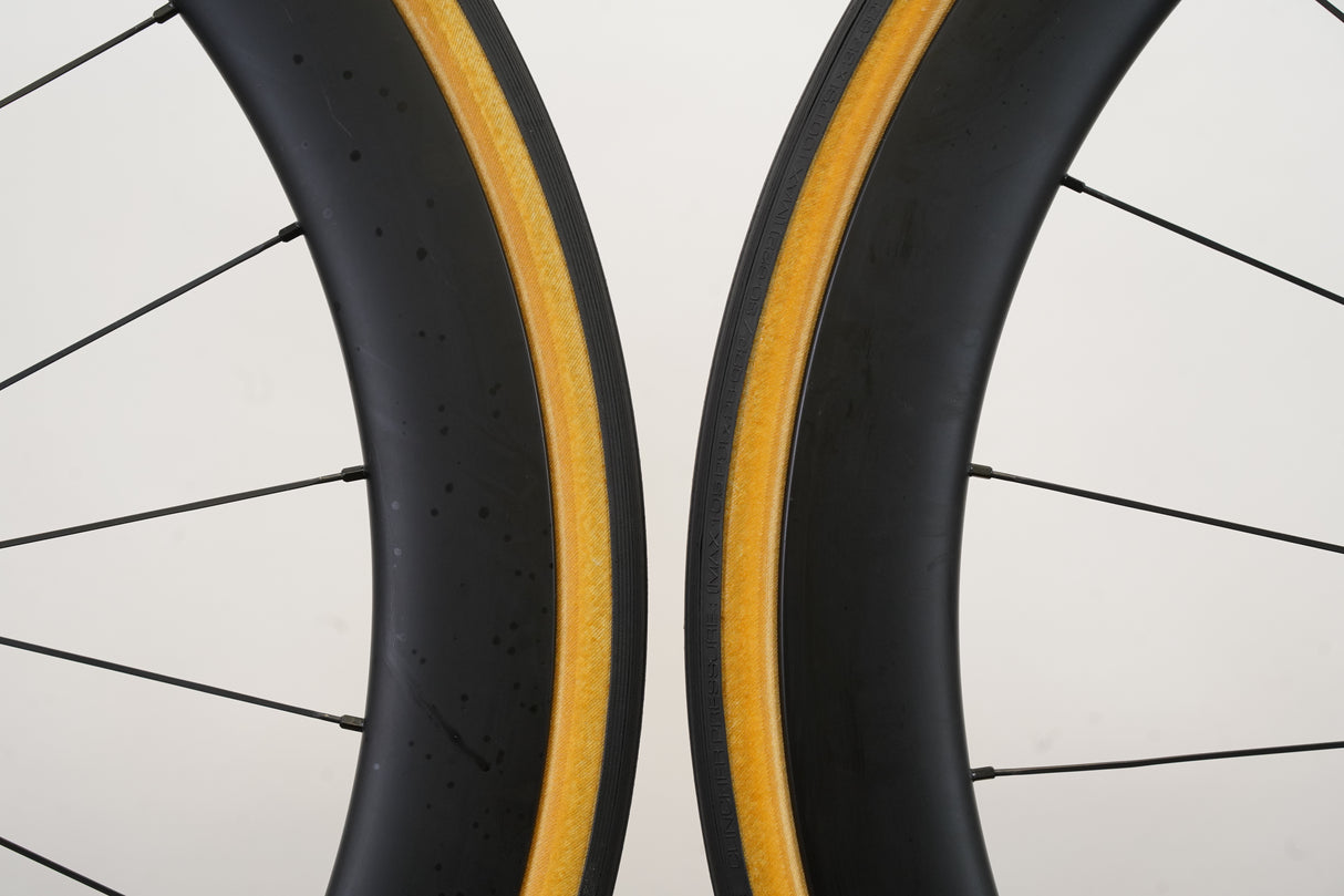 Hunt 50 Carbon Tubeless Clincher Disc Brake Wheelset SRAM XDR 12 Speed