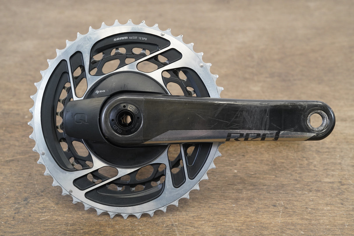 172.5mm 46/33T DUB SRAM Red AXS D1 Quarq 12 Speed Power Meter Crankset 597g